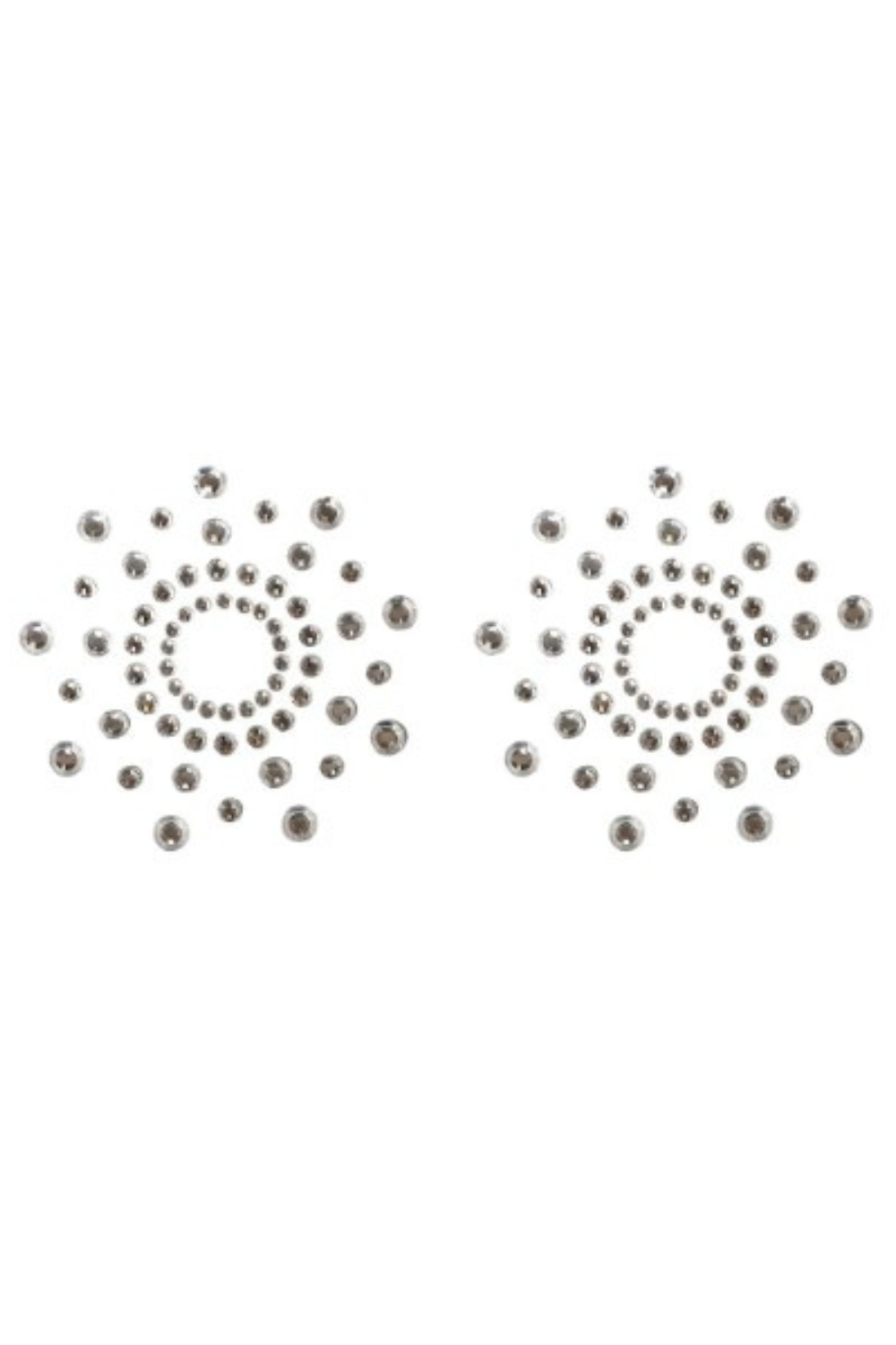 Paire de cache tétons adhésifs strass