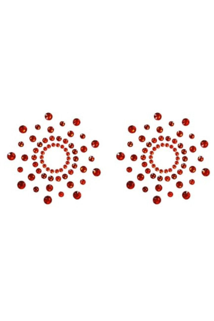 Paire de cache tétons adhésifs strass