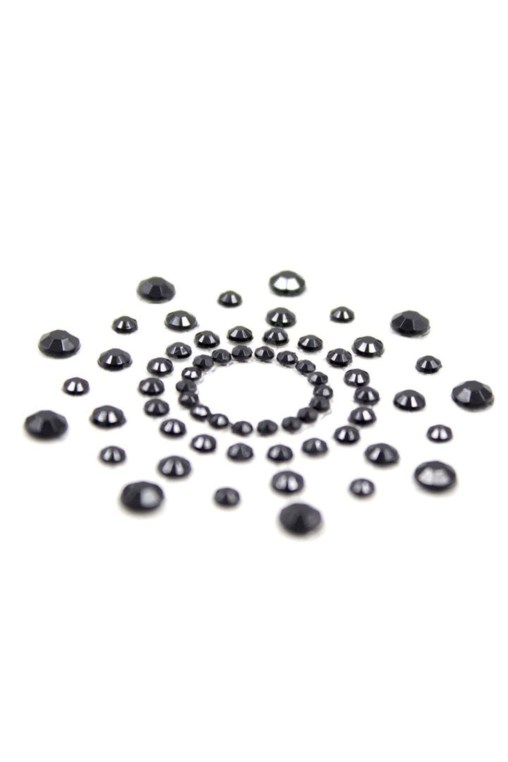 Paire de cache tétons adhésifs strass
