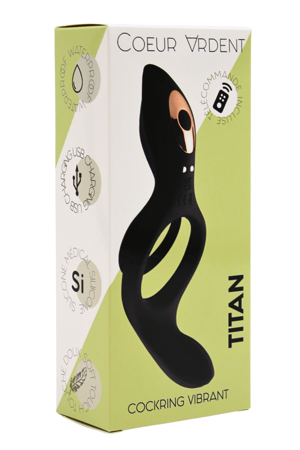 TITAN – Cockring Vibrant Télécommandé