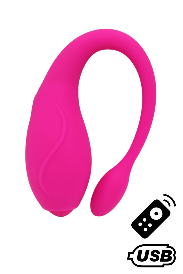 TANDEM , stimulateur pour couple USB avec télécommande en silicone médical