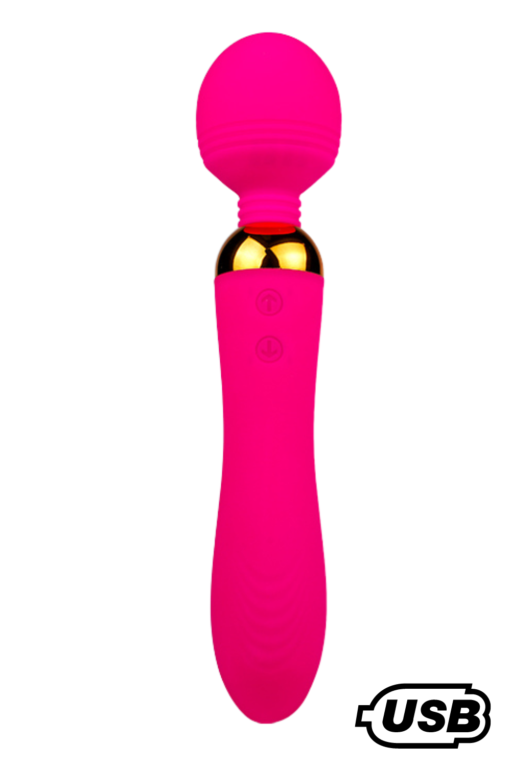 SHAKE , Vibromasseur Wand USB en silicone médical avec 2 puissants moteurs indépendants