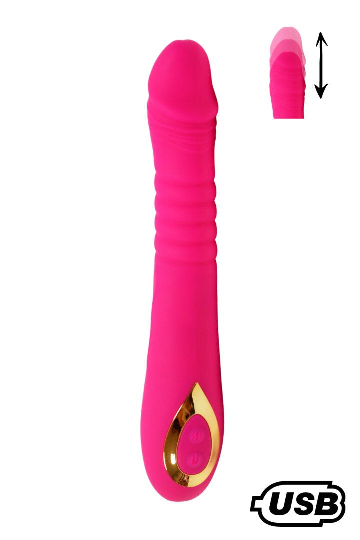 TWIST , Vibromasseur va-et-vient USB en silicone médical, doté de 18 modes de stimulation