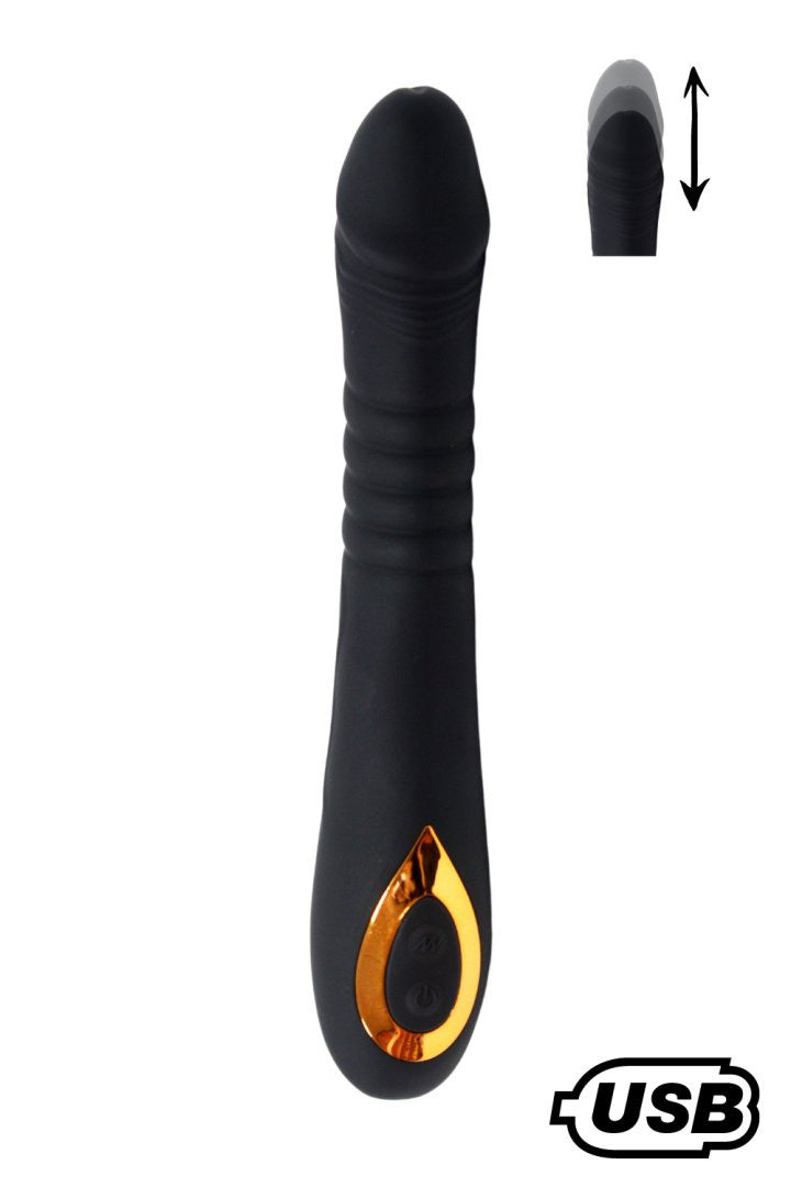 TWIST , Vibromasseur va-et-vient USB en silicone médical, doté de 18 modes de stimulation