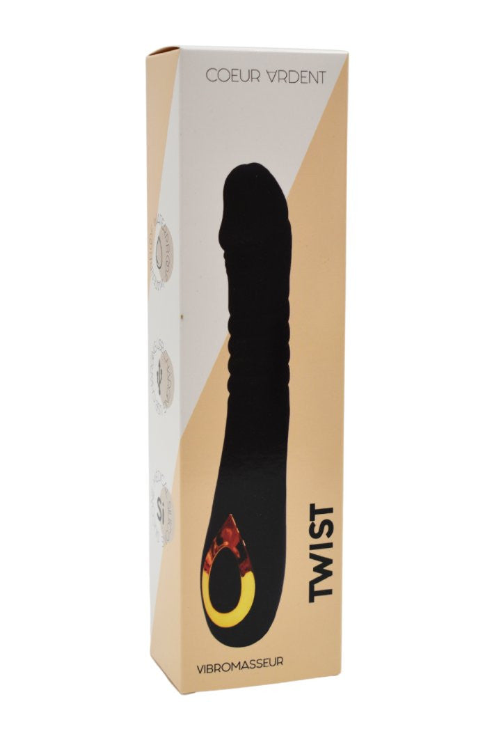 TWIST , Vibromasseur va-et-vient USB en silicone médical, doté de 18 modes de stimulation
