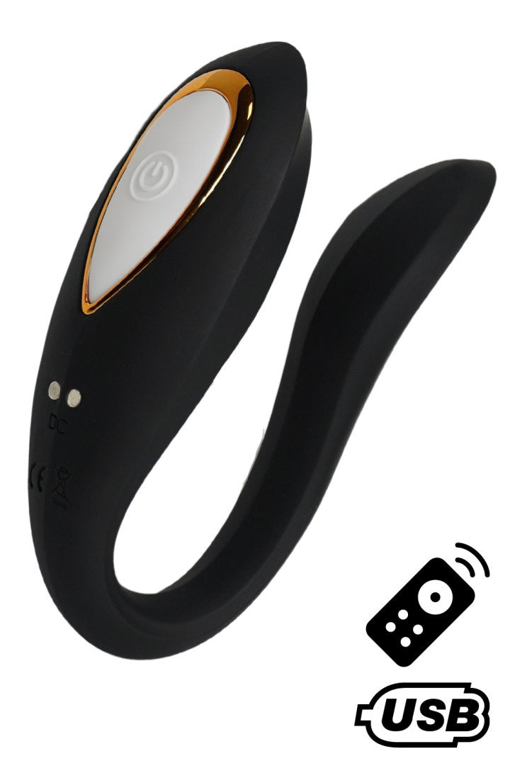 OSMOSE, stimulateur pour couple USB, à double tête, avec télécommande, en silicone médical