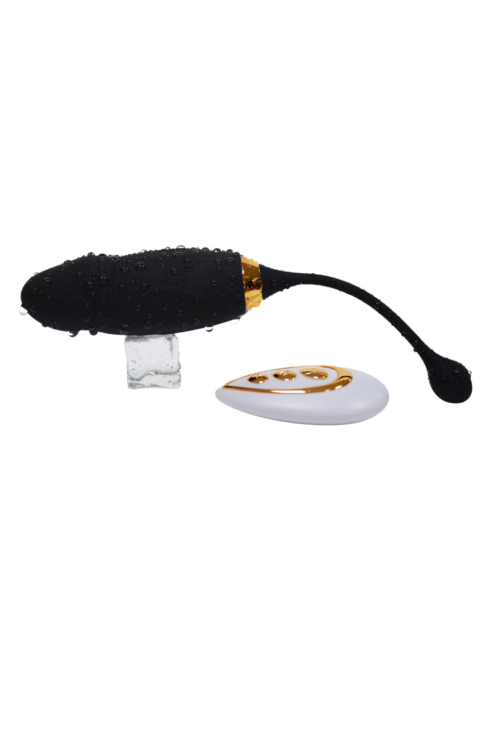HAPPY, Un Œuf vibrant long USB avec télécommande, dans un silicone médical doux et lisse