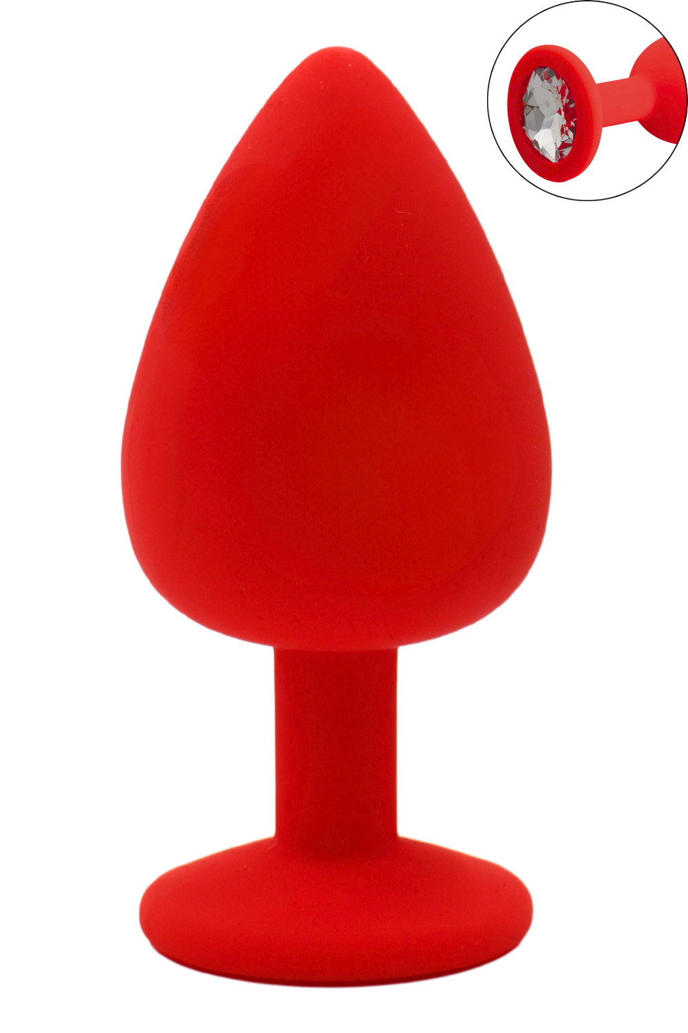 Plug rouge bijou cristal Large CHERRY