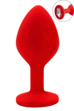 Plug rouge bijou cristal Medium CHERRY