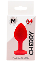 Plug rouge bijou cristal Medium CHERRY