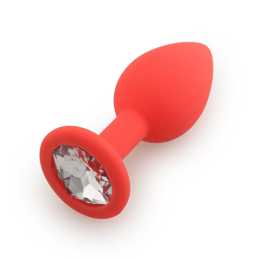 Plug rouge bijou cristal Medium CHERRY