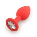 Plug rouge bijou cristal Medium CHERRY