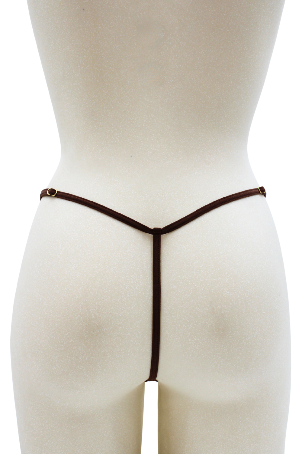 String en dentelle ouvert avec chaînes dorées