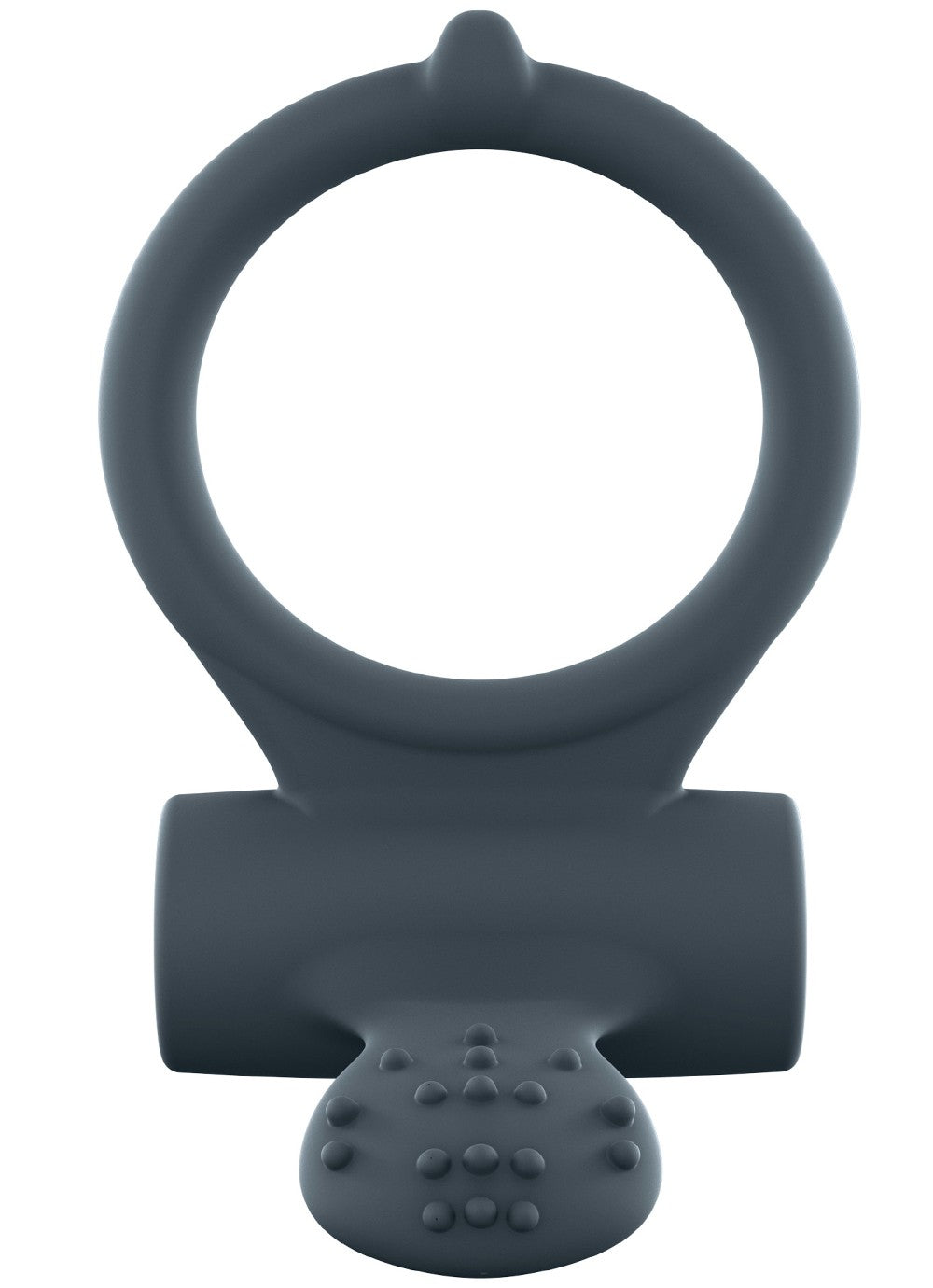 Cockring Vibrant Power Clit + - Noir