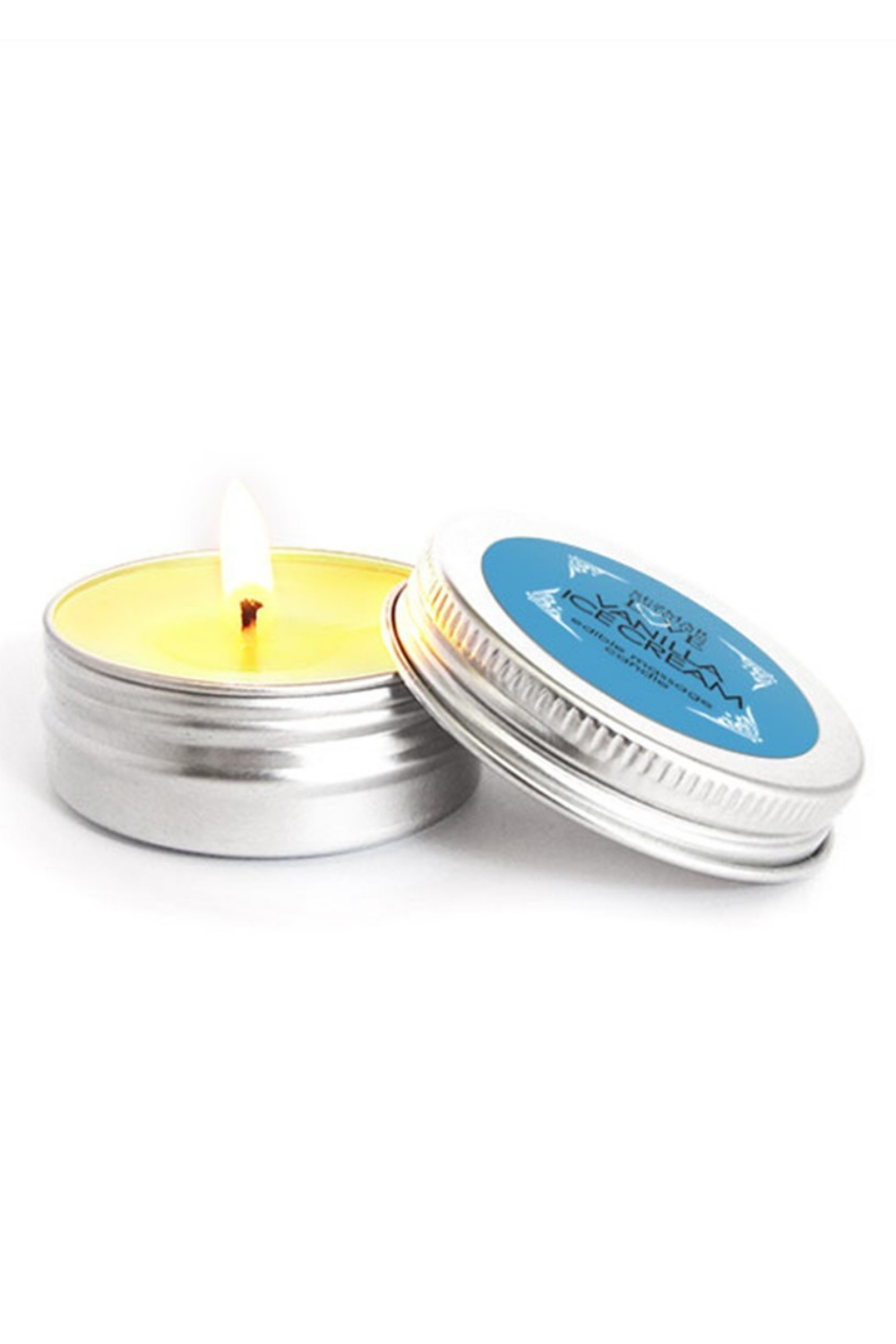 Mini Bougie de massage glace vanille 30ml 100% naturelle