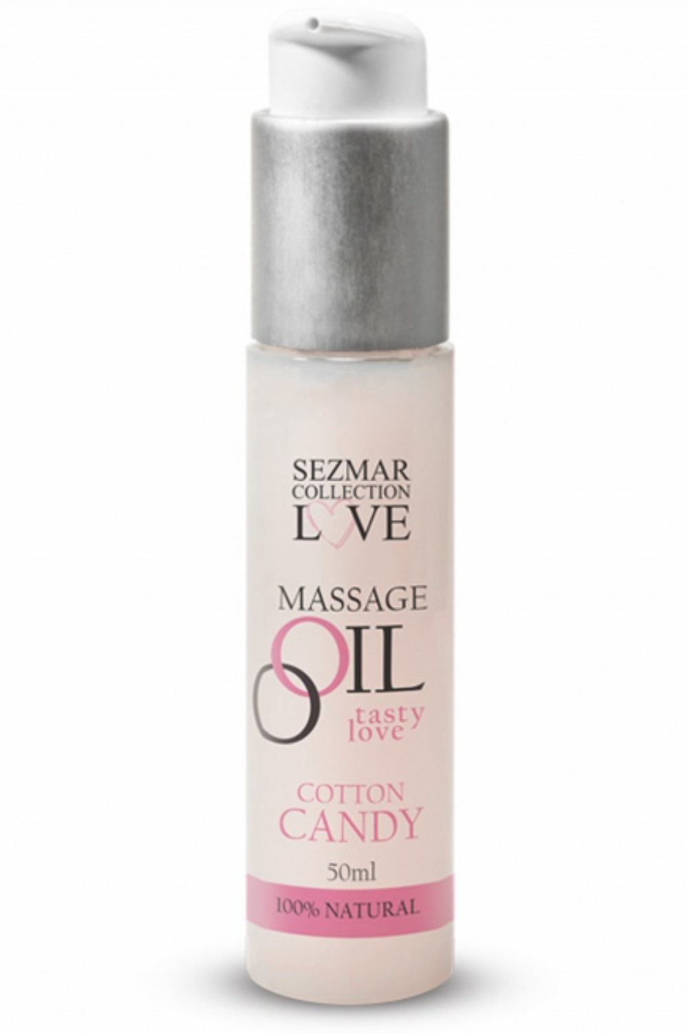 Huile de massage comestible Barbe à papa 50ml