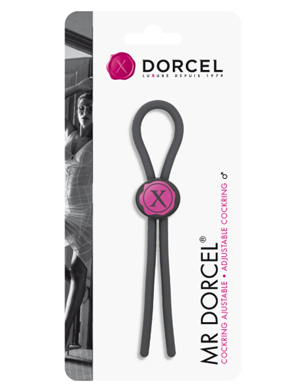 Cockring Lasso Ajustable - Noir