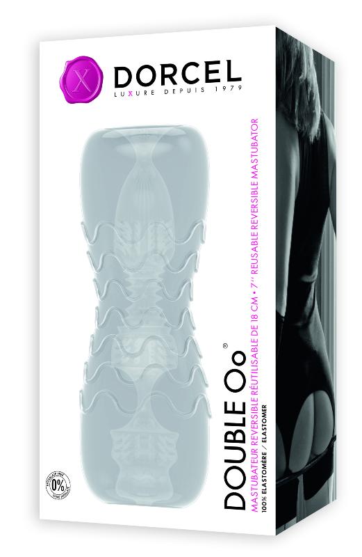 Masturbateur Dorcel Double OO 2 en 1 - Blanc