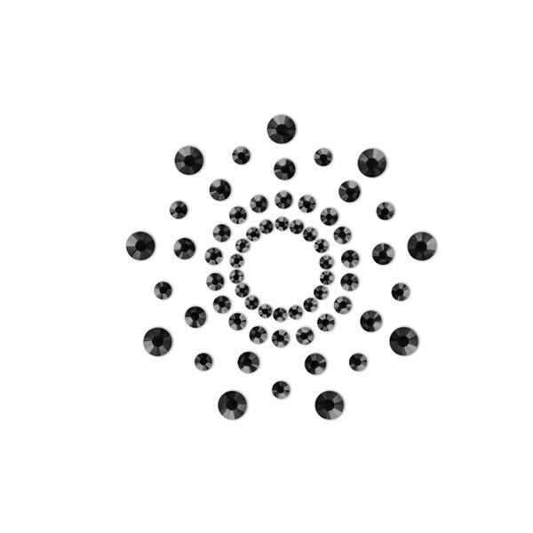 Mimi - Bijoux de seins Strass - Noir