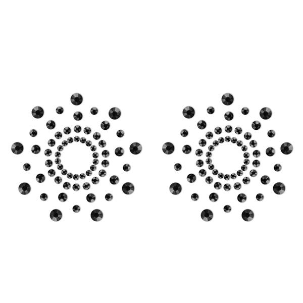 Mimi - Bijoux de seins Strass - Noir