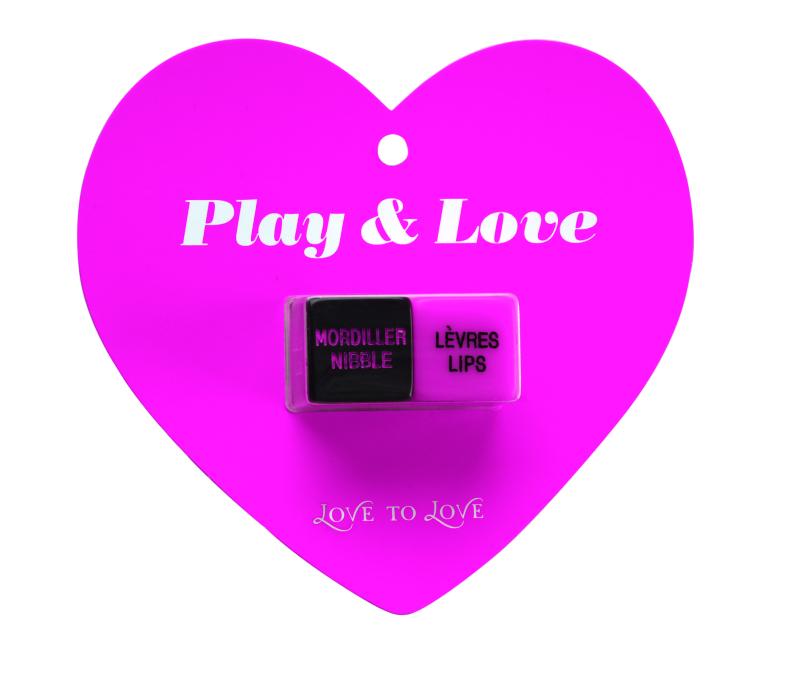 Dés Play et love - Rose et Noir
