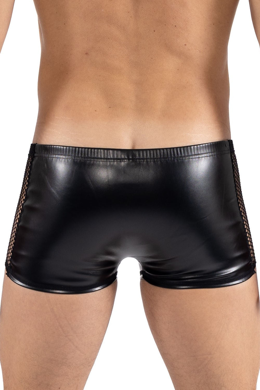 Boxer noir Black Desire en simili cuir