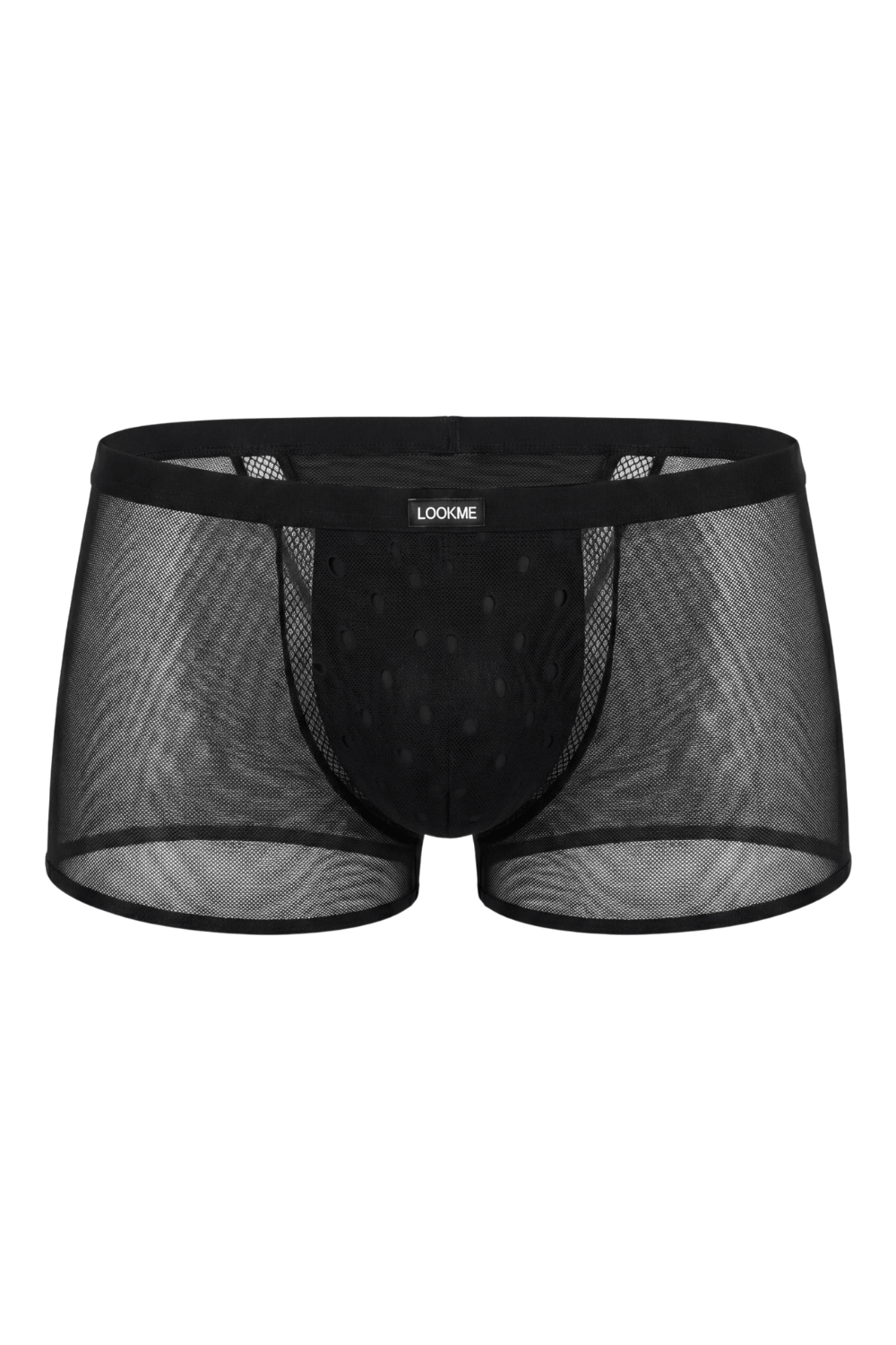 Boxer noir semi opaque