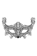 Masque loup en dentelle noire brodée – Modèle 03