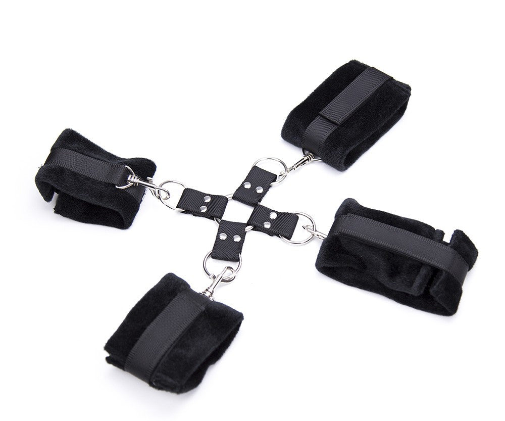 Menottes attache en croix pour mains et pieds Dreamy Fetish