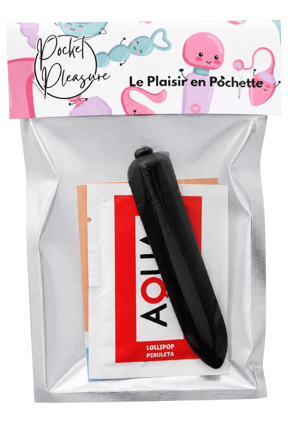 Mini Vibromasseur Bullet 10 Vitesses 1 dosette de lubrifiant Pocket Pleasure