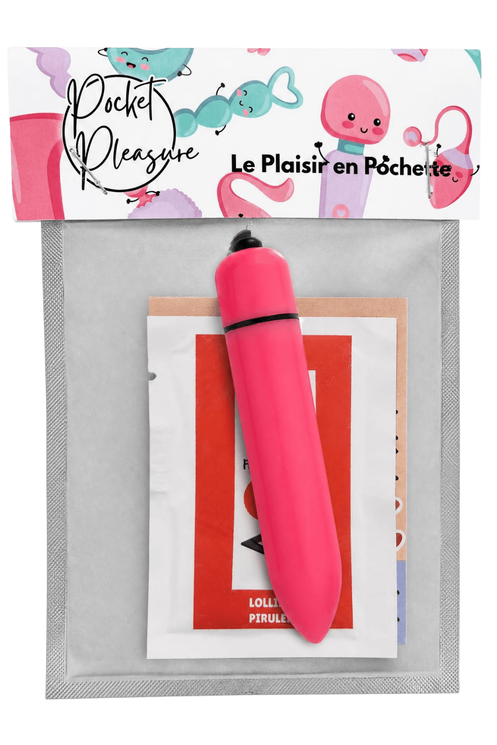 Mini Vibromasseur Bullet 10 Vitesses 1 dosette de lubrifiant Pocket Pleasure