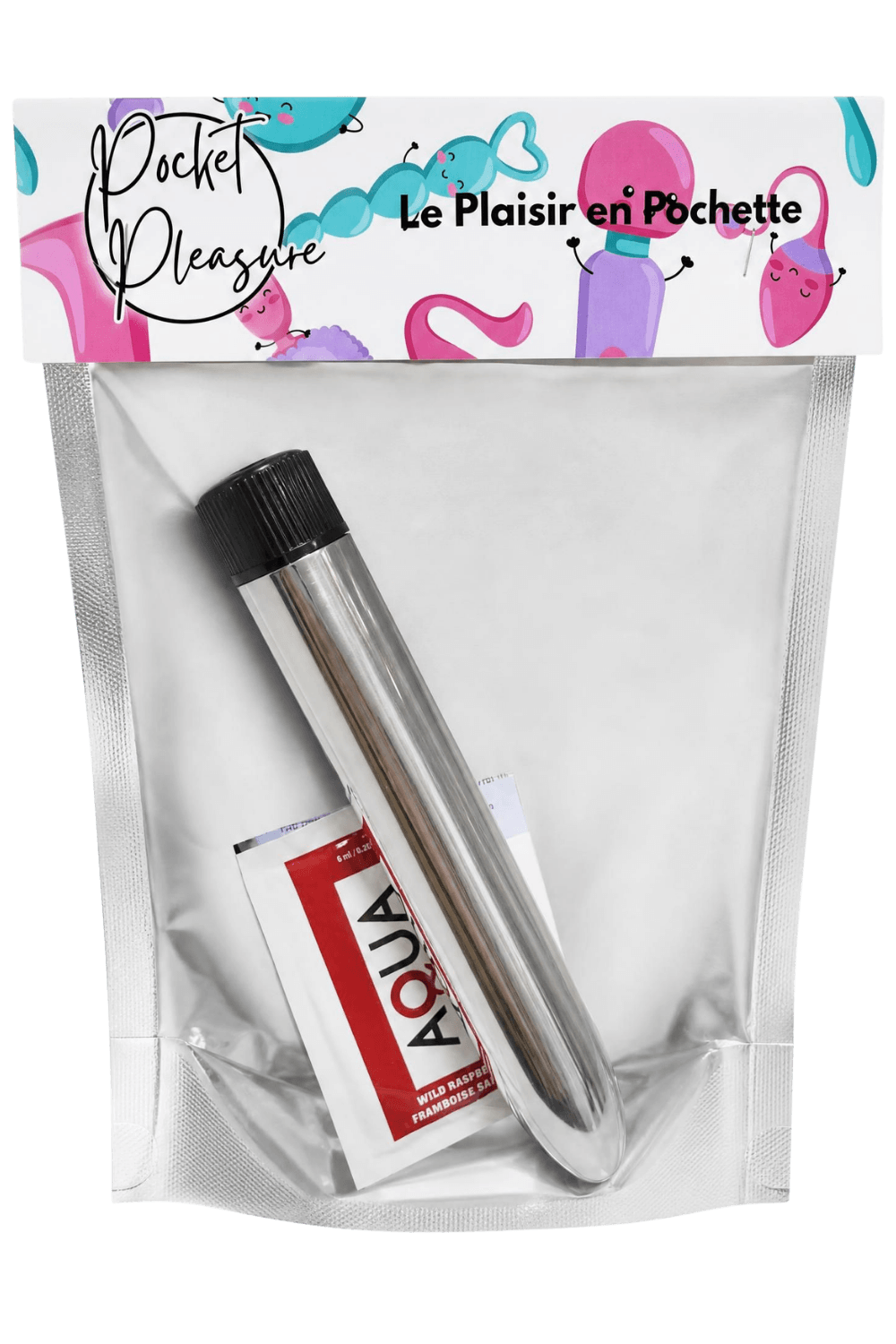 Vibromasseur Classique 1 dosette de lubrifiant Pocket Pleasure