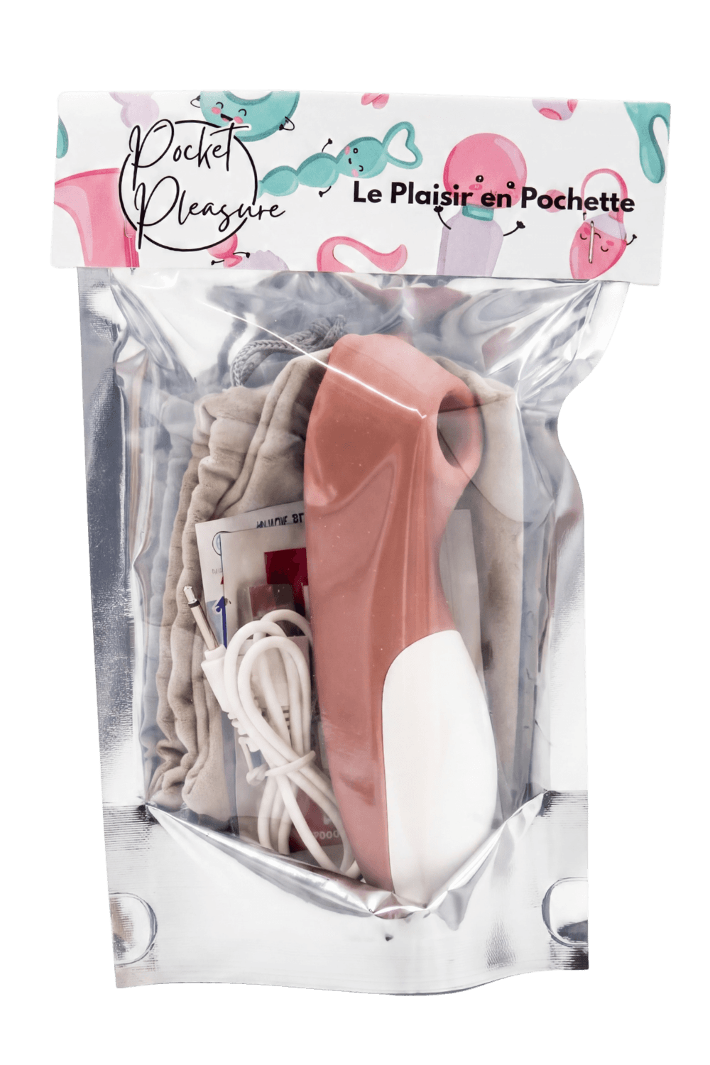 Stimulateur de clitoris Teddy Bear Pocket Pleasure 1 dosette de lubrifiant