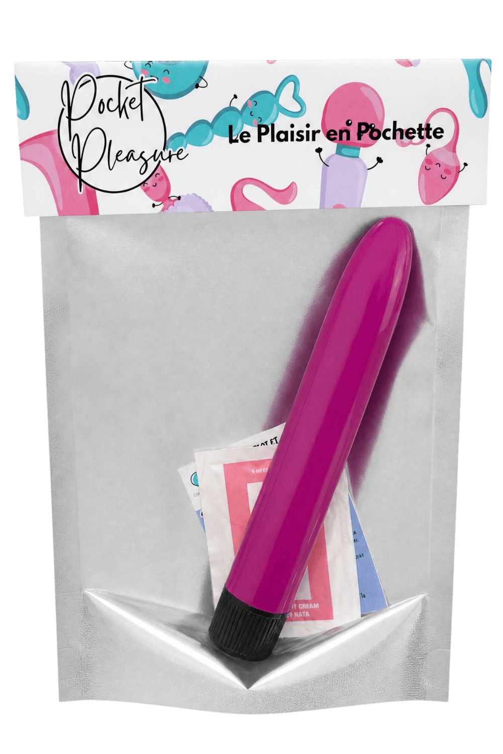 Vibromasseur Classique 1 dosette de lubrifiant Pocket Pleasure