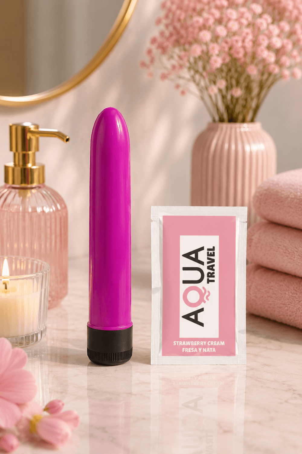 Vibromasseur Classique 1 dosette de lubrifiant Pocket Pleasure