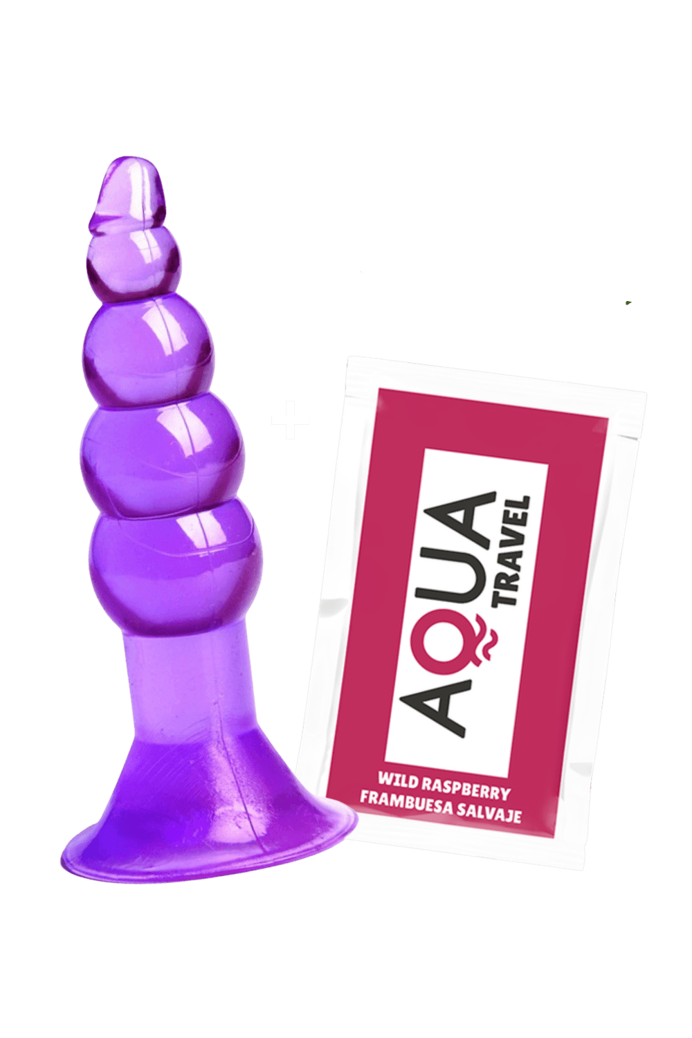 Plug Anal Ventouse Boules Jelly 11 cm Pocket Pleasure 1 dosette lubrifiant