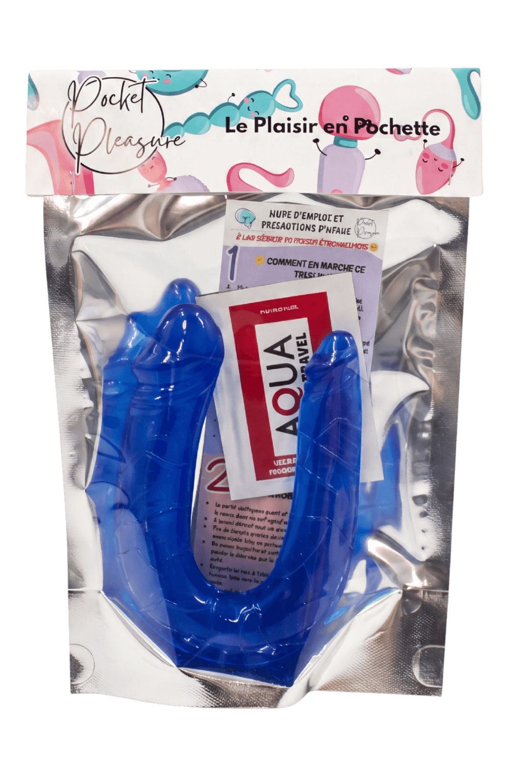 Double Dong Flexible Pocket Pleasure 1 dosette de lubrifiant