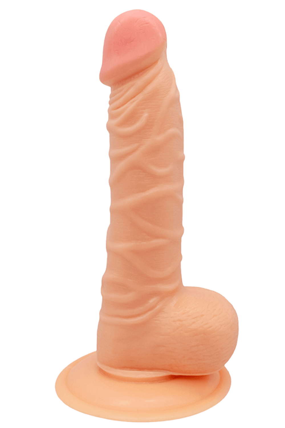 Gode Réaliste Ventouse avec Testicules 1 dosette de lubrifiant — Pocket Pleasure