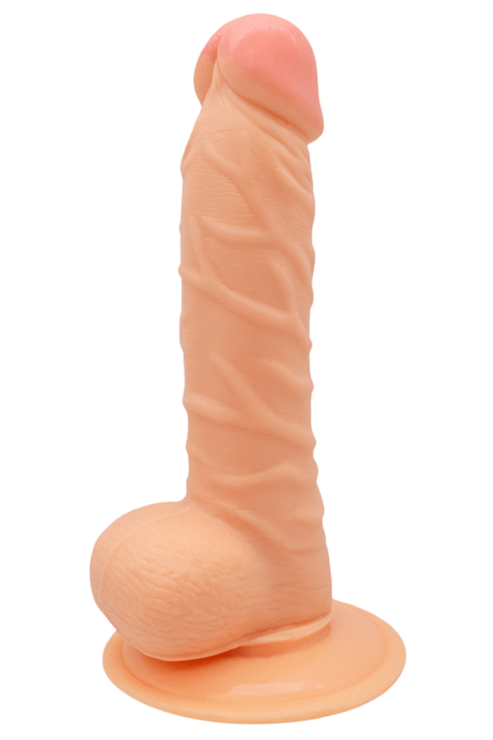 Gode Réaliste Ventouse avec Testicules 1 dosette de lubrifiant — Pocket Pleasure