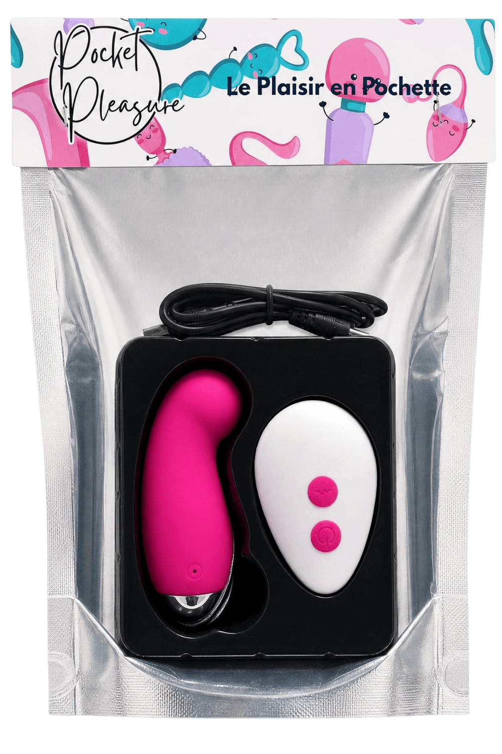 Œuf vibrant télécommandé Pocket Pleasure 10 modes — Rose