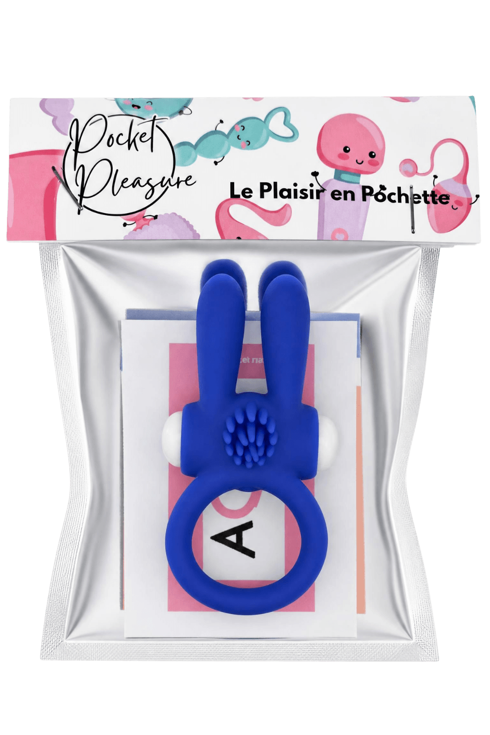 Anneau Vibrant Rabbit Silicone 1 dosette de lubrifiant — Pocket Pleasure