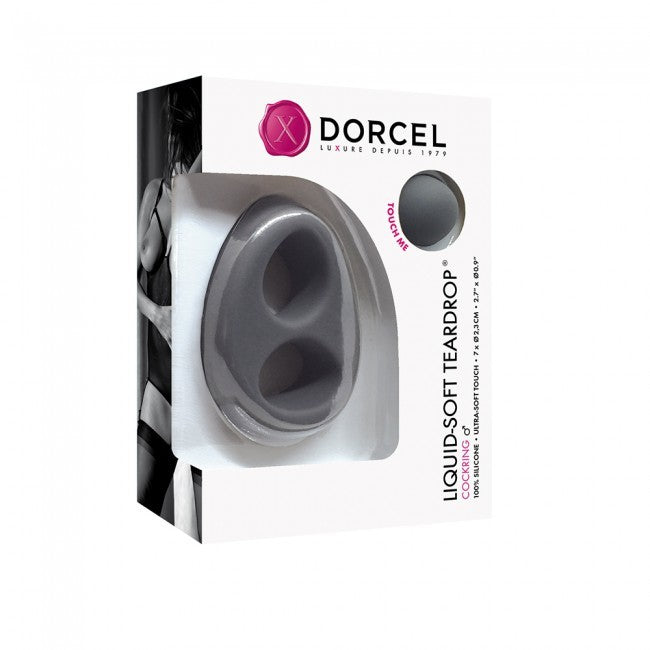 Cockring Liquid-soft ultra doux - Gris