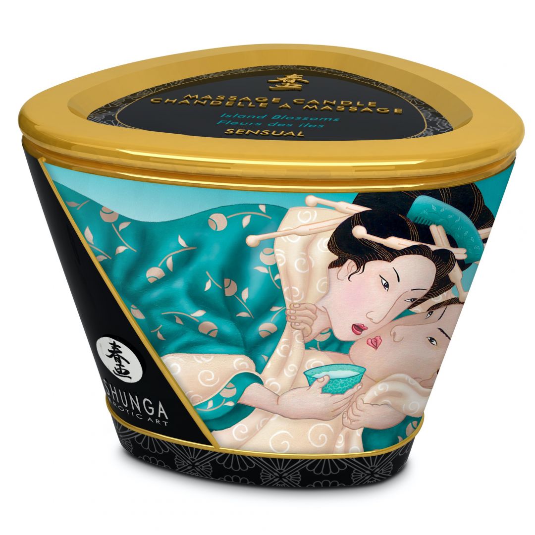 Bougie de massage lueur et caresses - Sensual Fleurs des îles