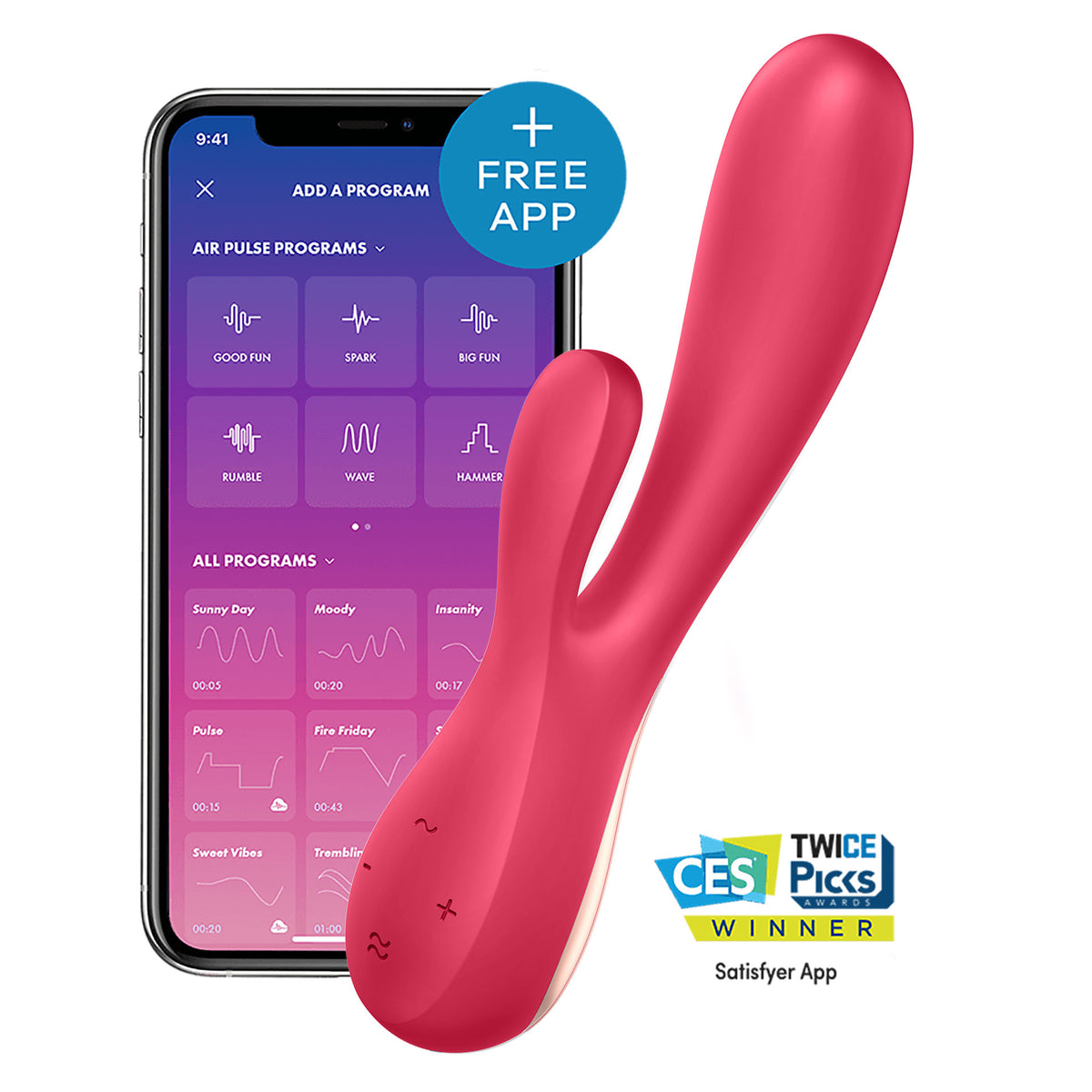 Vibromasseur connecté Satisfyer Mono Flex