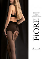 Delight Collants ouvert 20 DEN - Noir