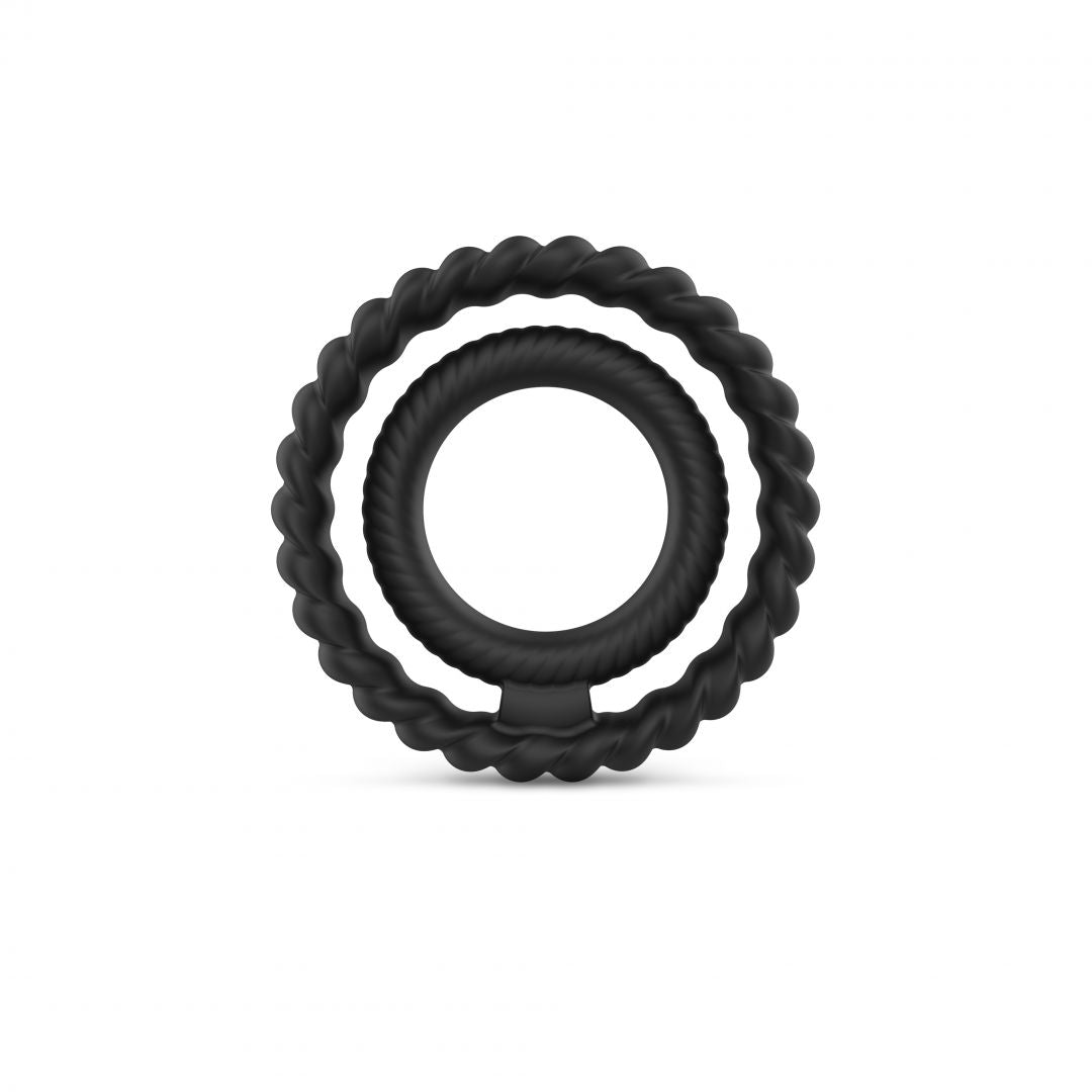 Cockring Dual ring Dorcel - Noir