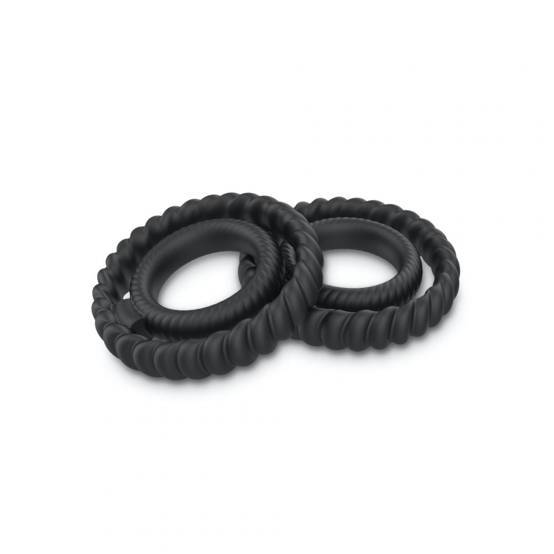 Cockring Dual ring Dorcel - Noir