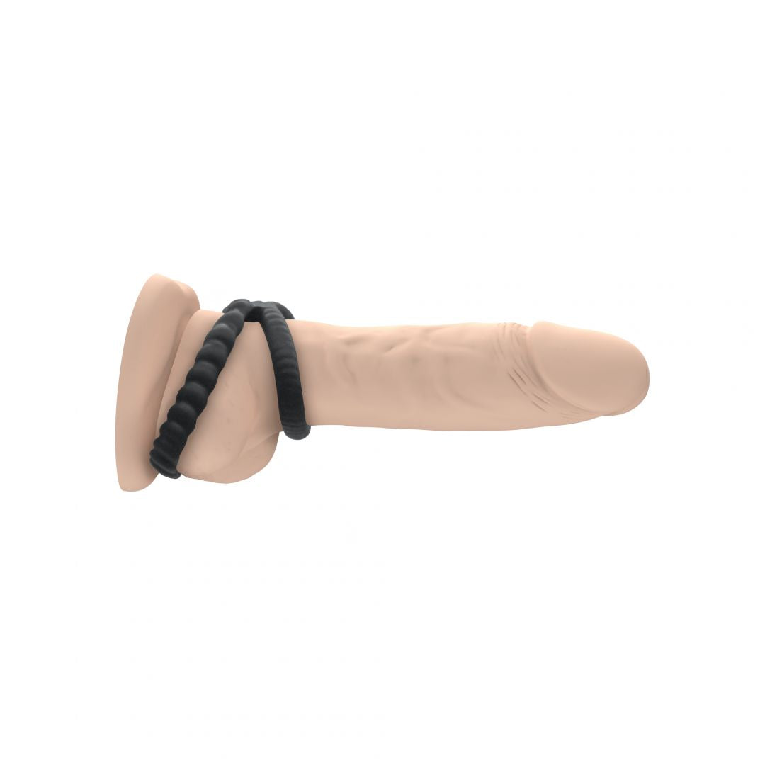 Cockring Dual ring Dorcel - Noir