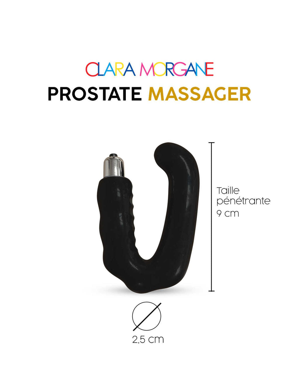 Stimulateur de prostate Clara Morgane - Noir