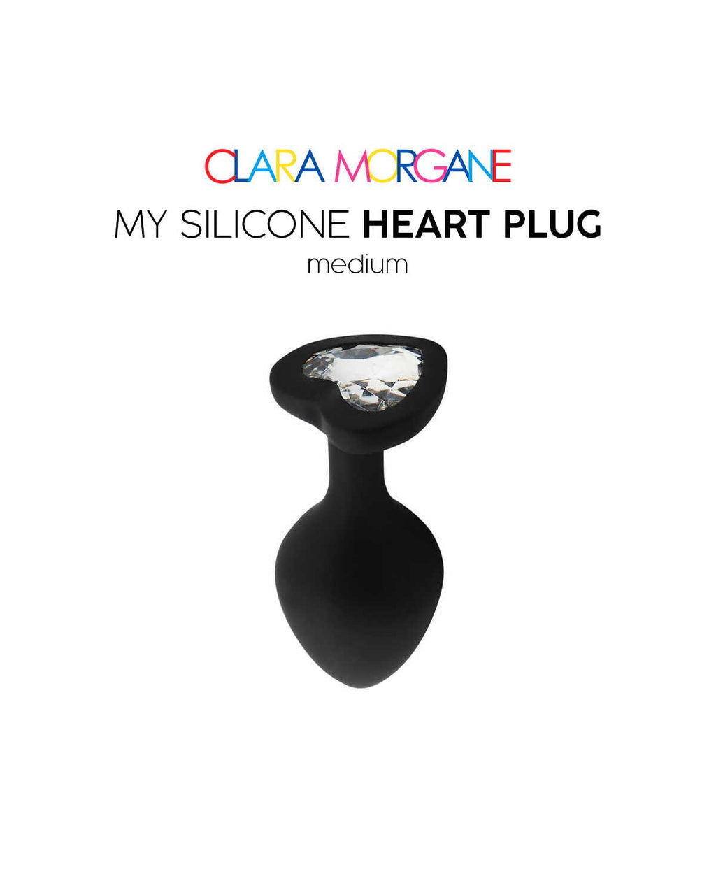 My Silicone Heart Plug - Noir